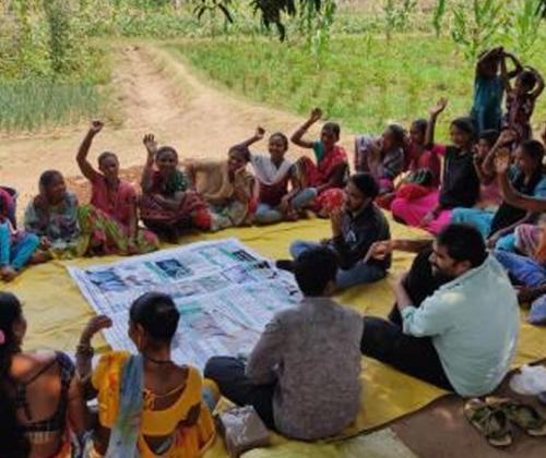 Popularising the use of biofertilizers and biocontrol agents among finger millet farmers